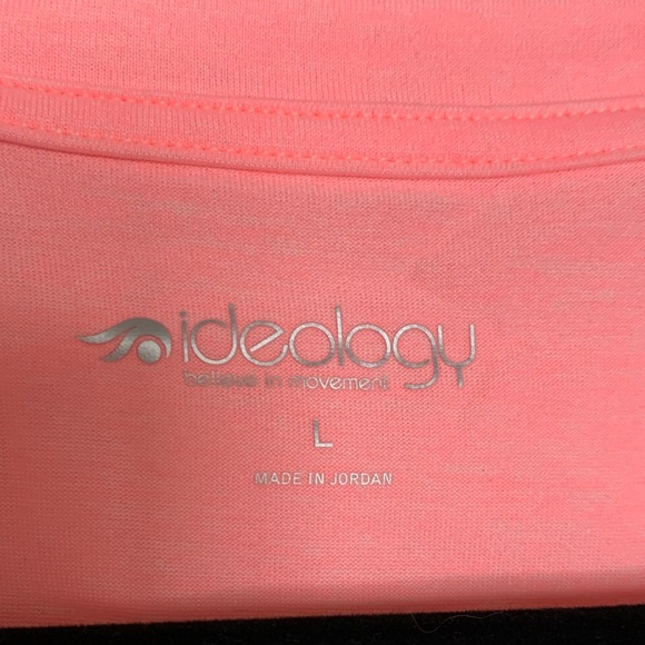Ideology Soft Orange workout shirt size Large. Stretchy and lightweight! - Picture 4 of 5